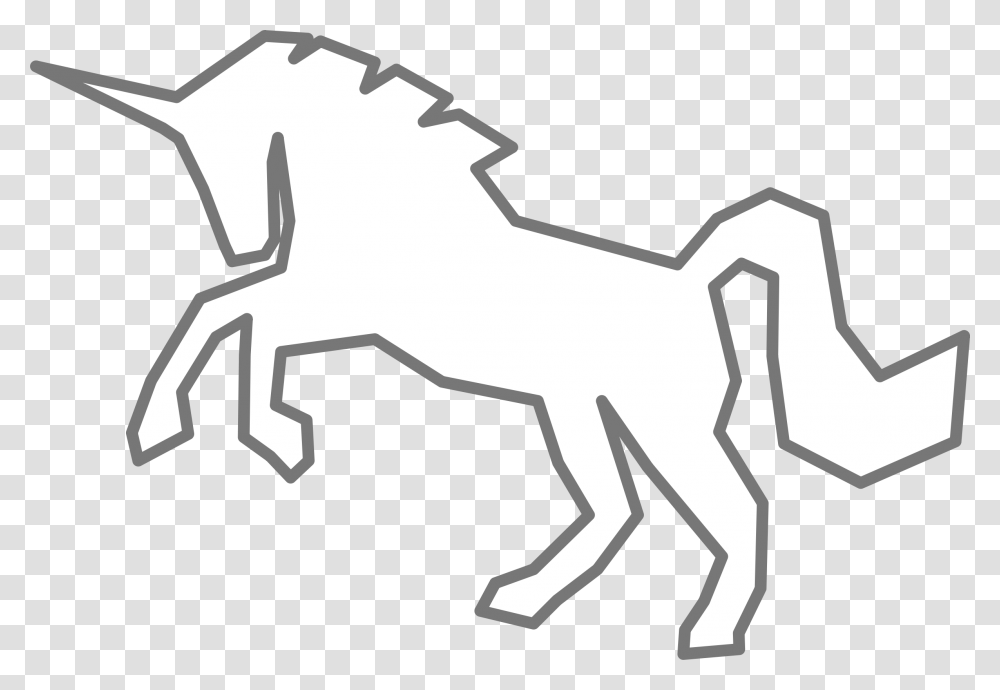 Drawn Elk Unicorn, Animal, Mammal, Cross Transparent Png