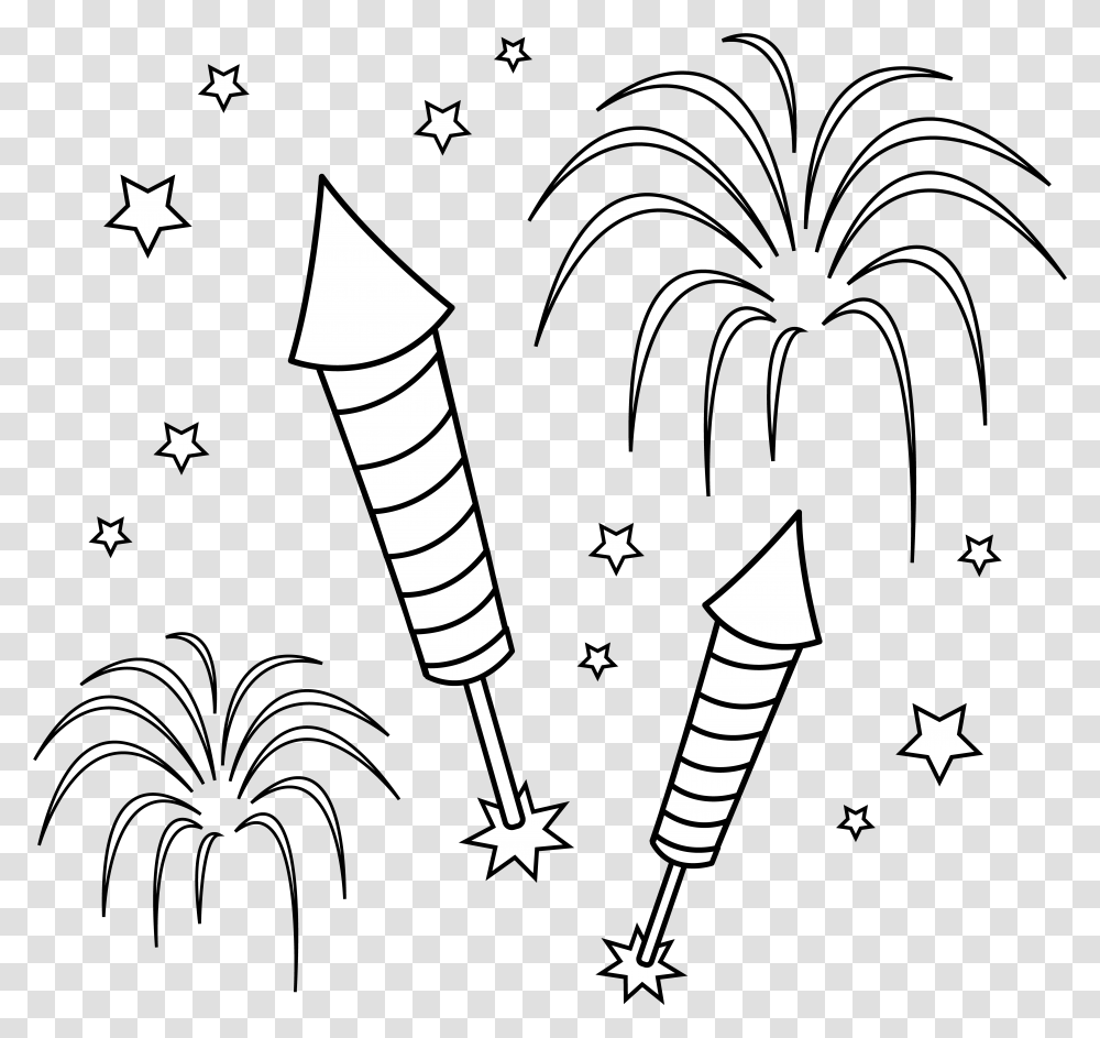 Drawn Fireworks Background Free Clip Art, Graphics, Suspension, Stencil, Arrow Transparent Png