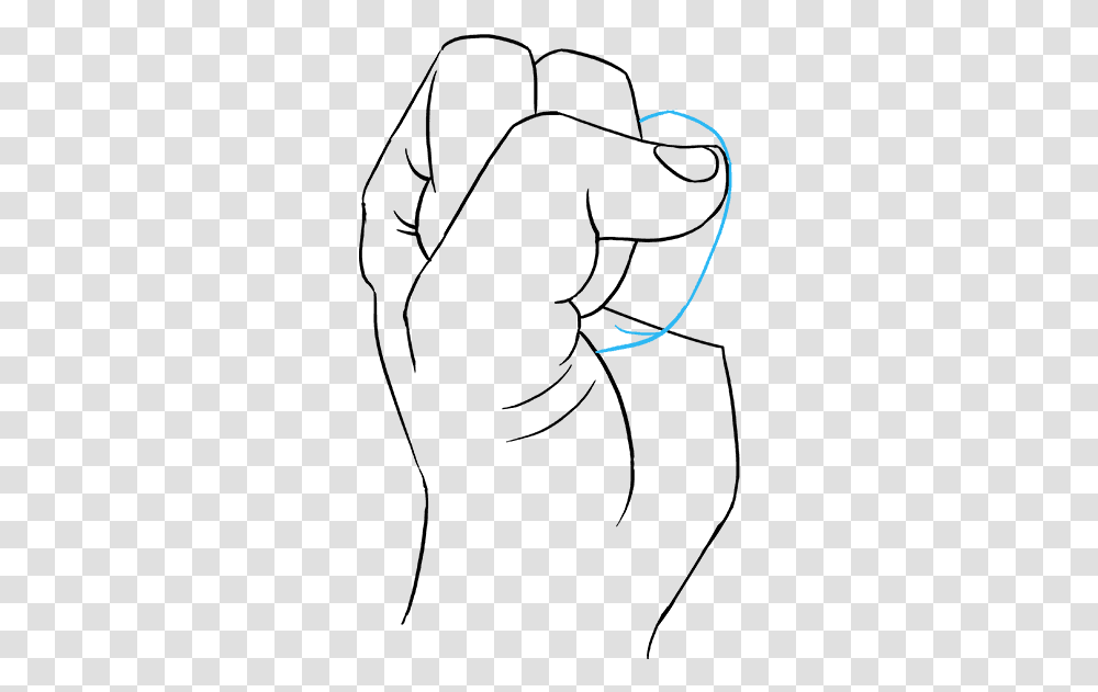 Drawn Fist Air Drawing Sketch, Outdoors, Nature, Photography Transparent Png
