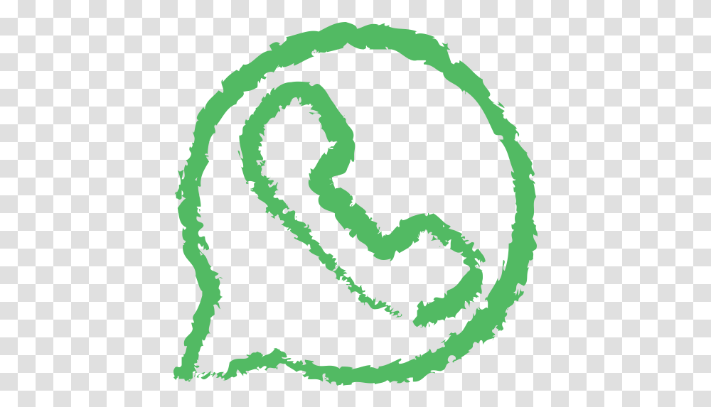 Drawn Grunge Line Media Social Whatsapp Icon Whatsapp Logo Drawn, Text, Pattern, Painting, Art Transparent Png