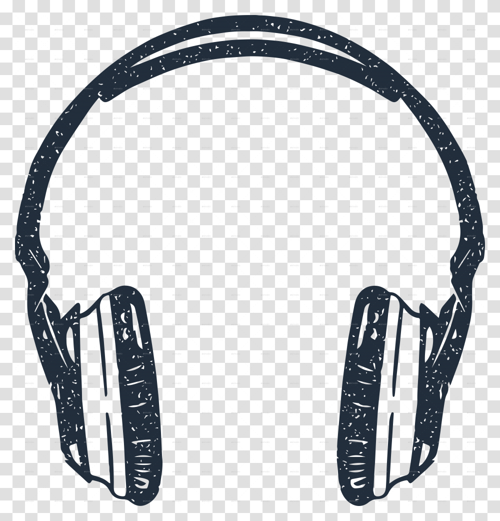 Drawn Headphone Hipster Headphones Drawn, Electronics, Headset Transparent Png
