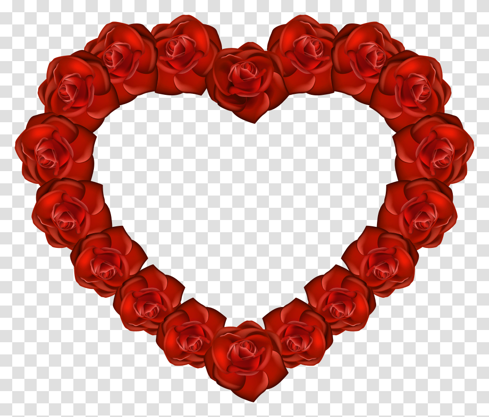 Drawn Heart Red Rose Heart Transparent Png