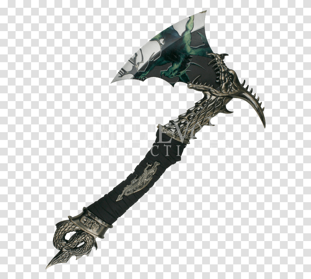 Drawn Katana Dragon Head, Axe, Tool, Weapon, Weaponry Transparent Png