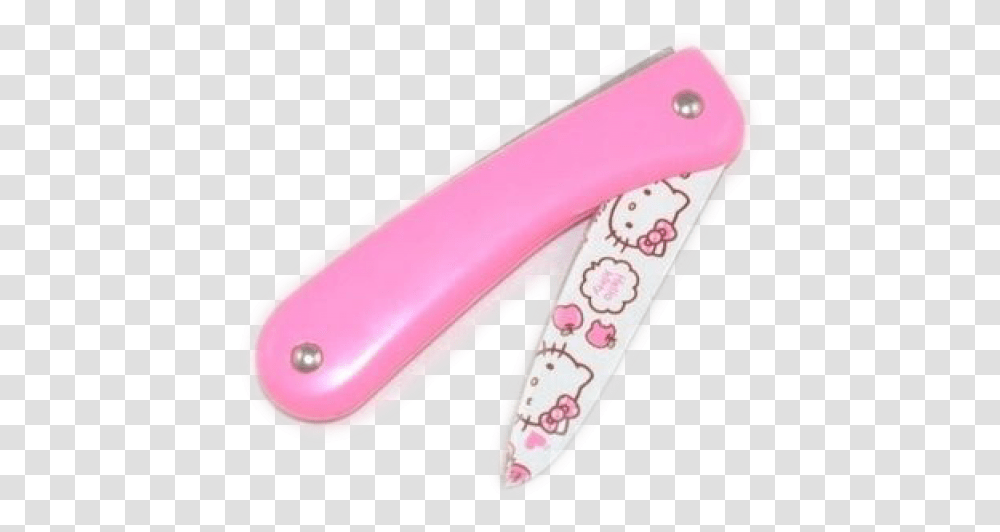 Drawn Knife Tumblr Hello Kitty Knife, Blade, Weapon, Weaponry Transparent Png