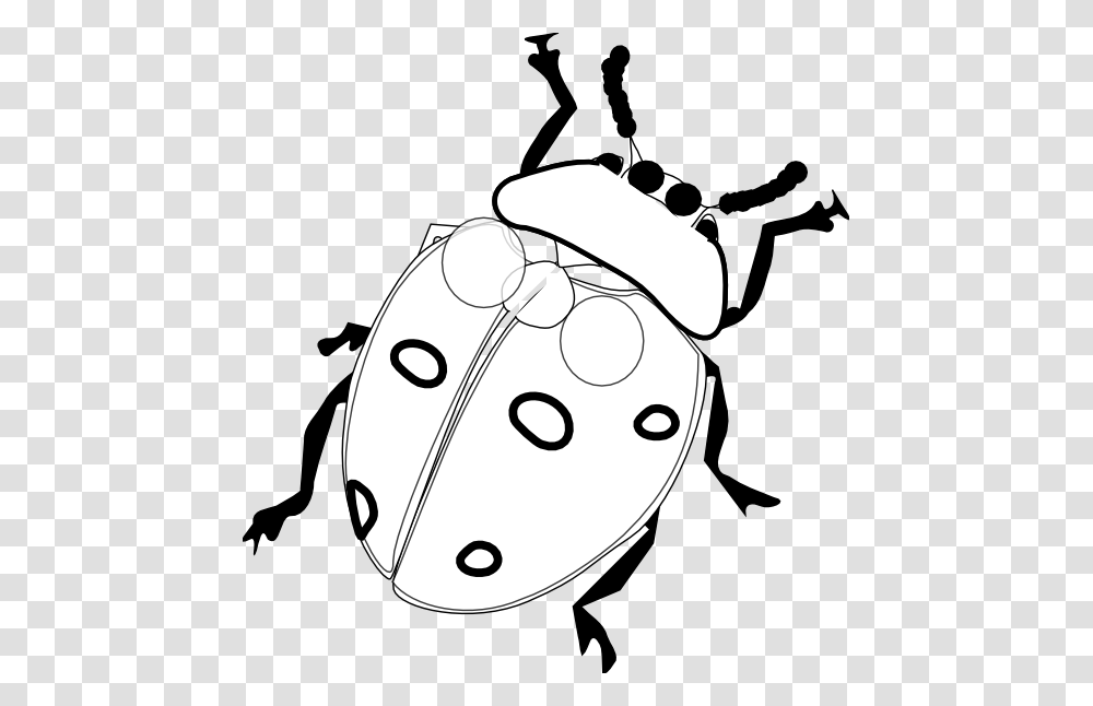 Drawn Lady Beetle Ladybird, Stencil, Dung Beetle, Insect, Invertebrate Transparent Png