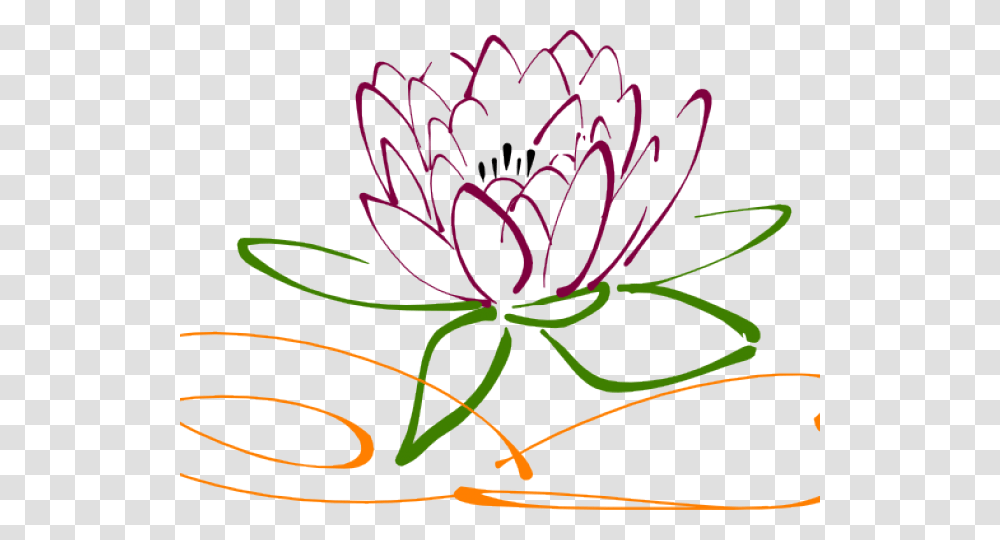Drawn Lotus Vector Lotus Flower Drawing Free, Pattern, Plant, Ornament, Spider Transparent Png