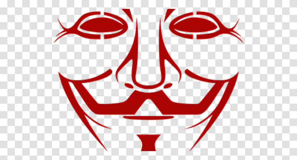 Drawn Masks Anonymous Guy Fawkes Mask, Emblem, Hook Transparent Png
