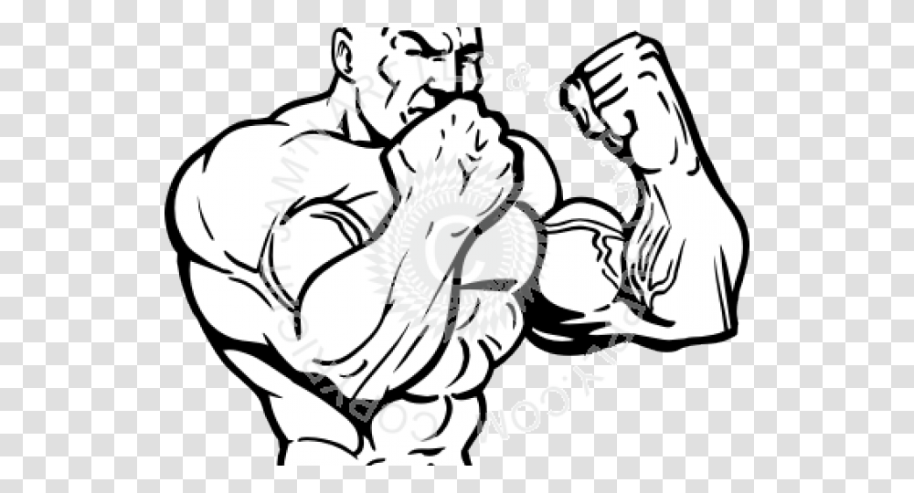 Drawn Men Buff Vector Muscle Man, Person, Judo, Martial Arts, Drawing Transparent Png