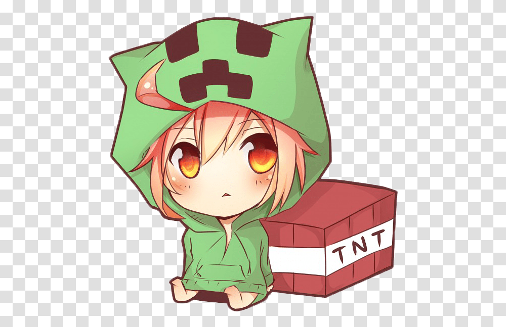 Drawn Minecraft Anime, Apparel, Person, Human Transparent Png