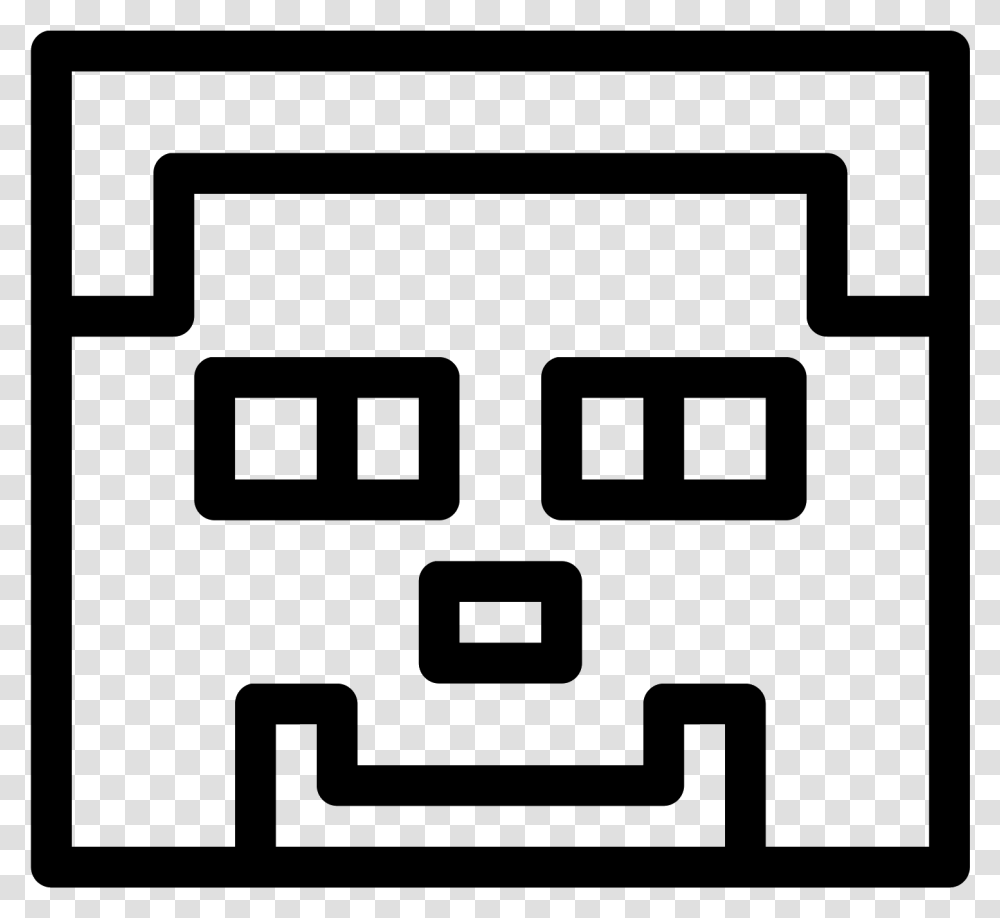 Drawn Minecraft Black And White Black And White Minecraft Clipart, Gray, World Of Warcraft Transparent Png