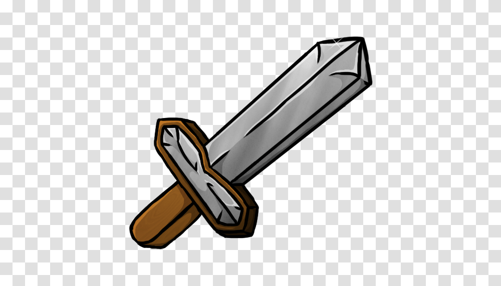 Drawn Minecraft Iron Sword, Blade, Weapon, Weaponry, Knife Transparent Png