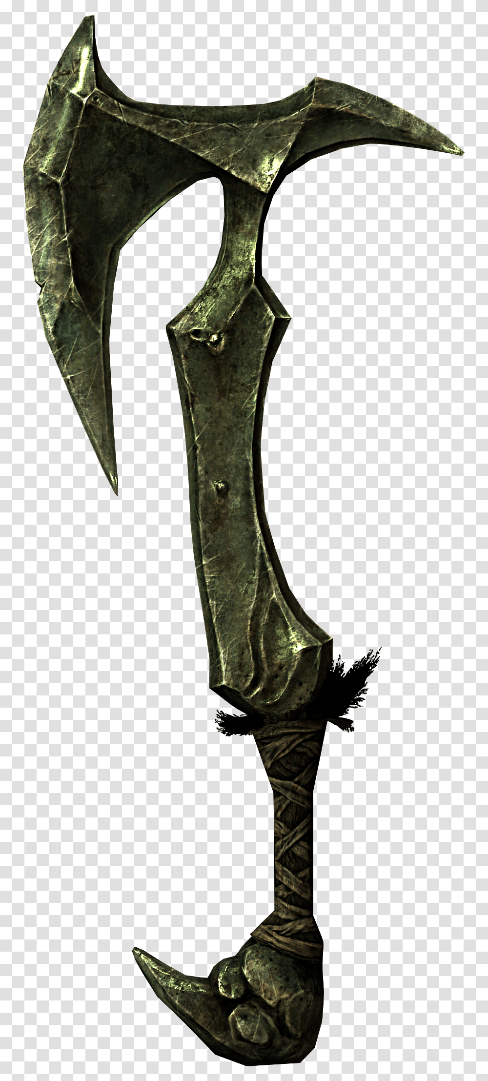 Drawn Orc Axe Skyrim Orcish War Axe, Bronze, Person, Helmet Transparent Png