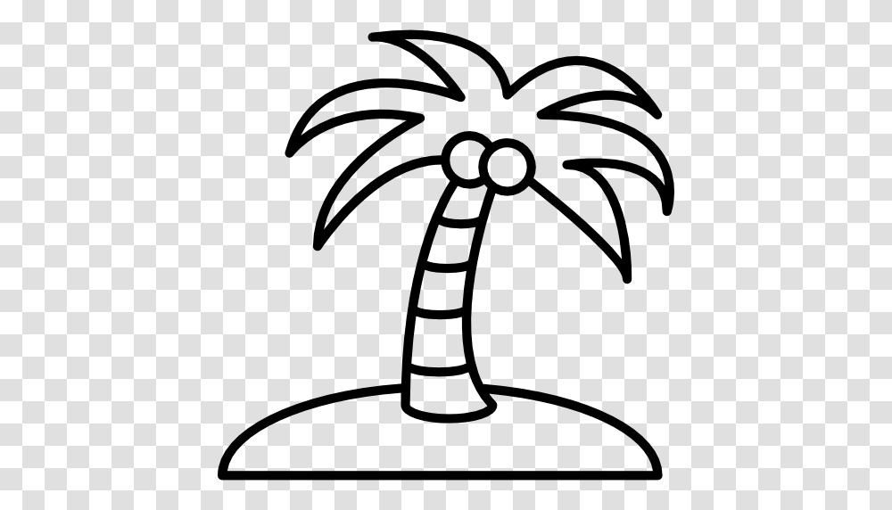 Drawn Palm Tree Black And White, Gray, World Of Warcraft Transparent Png