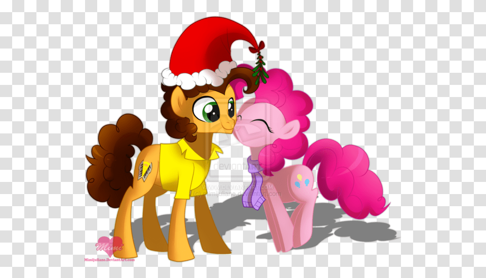 Drawn Santa Hat Pony Christmas Pinkie Pie Mlp, Toy, Crowd Transparent Png