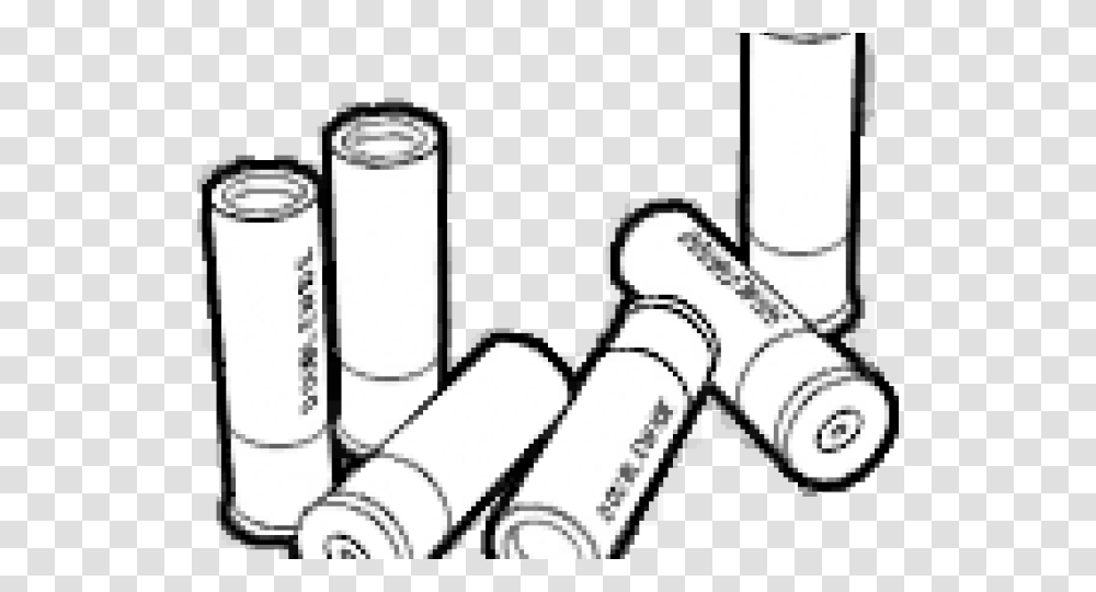 Drawn Shotgun Shell, Cylinder, Weapon, Weaponry, Ammunition Transparent Png