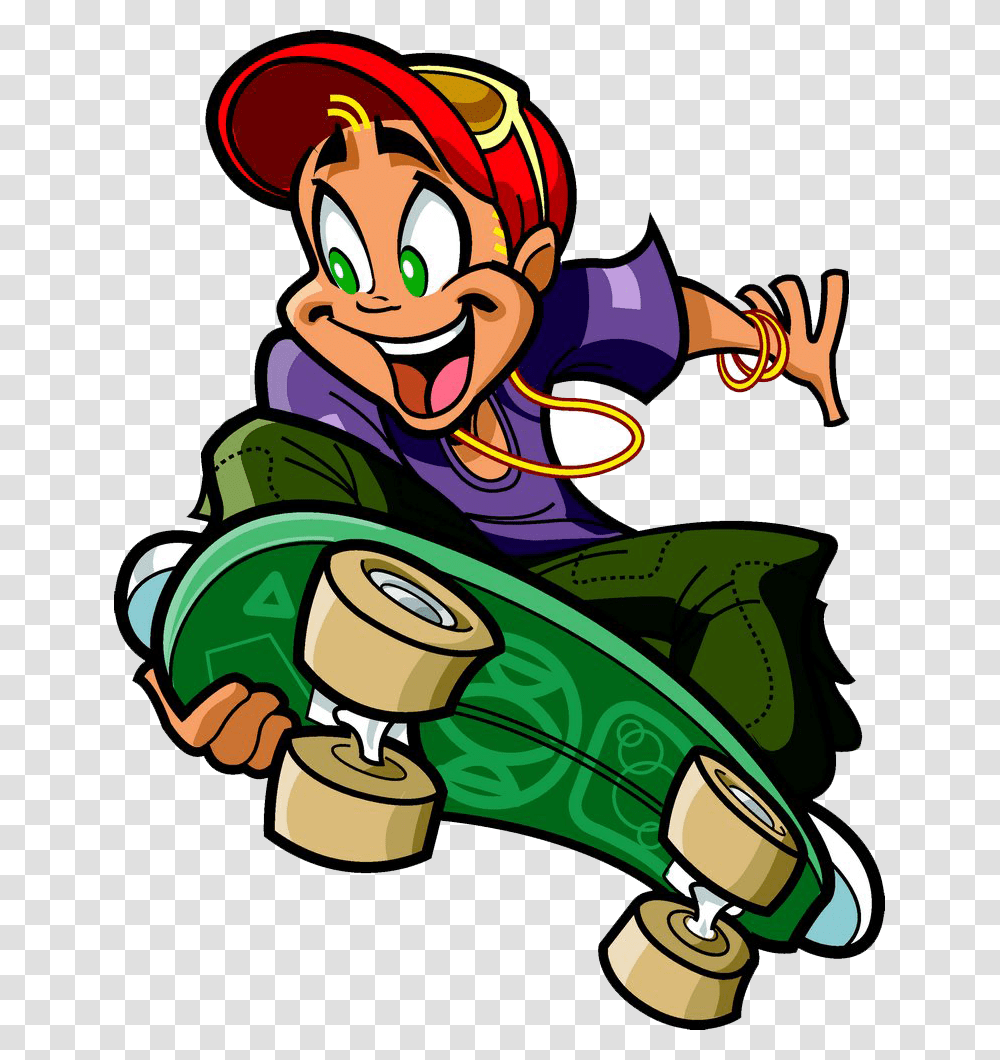 Drawn Skateboard Clip Art, Comics, Book, Elf Transparent Png