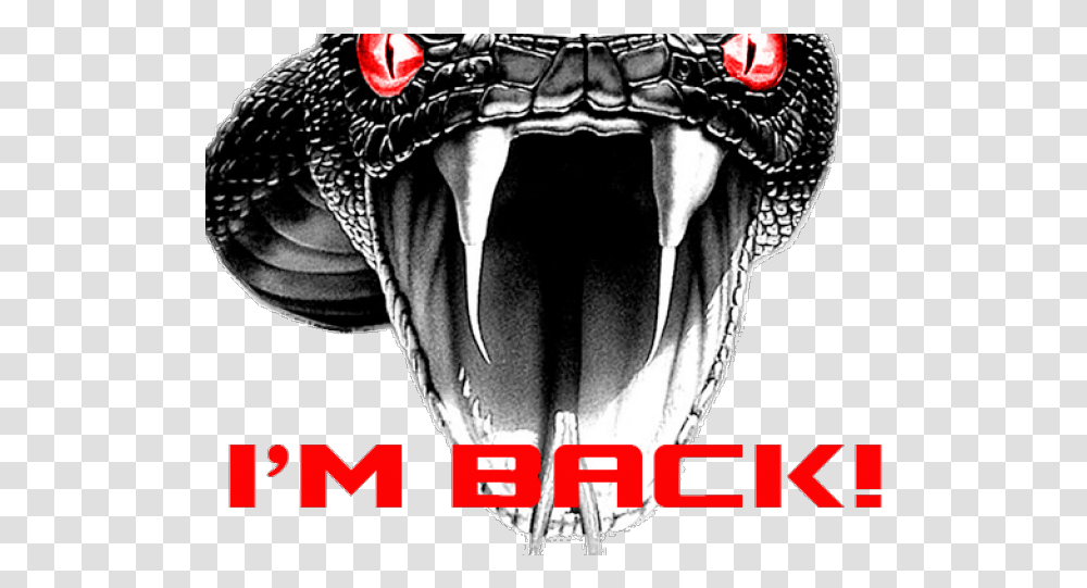 Drawn Snake Face Viper Snake Im Back, Teeth, Mouth, Lip, Alien Transparent Png