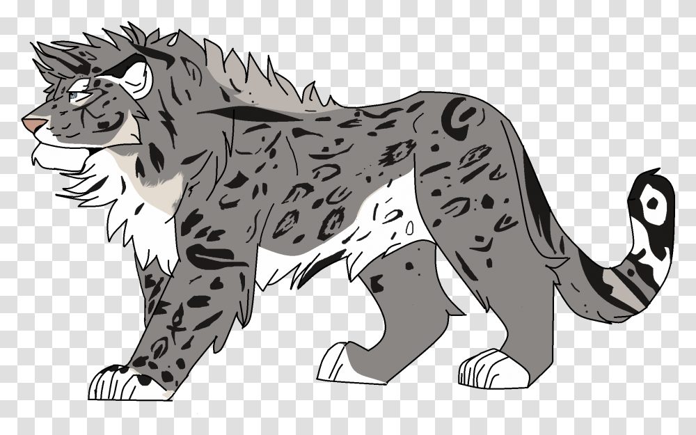 Drawn Snow Leopard Simba Snow Leopard And Lion, Mammal, Animal, Wildlife, Panther Transparent Png