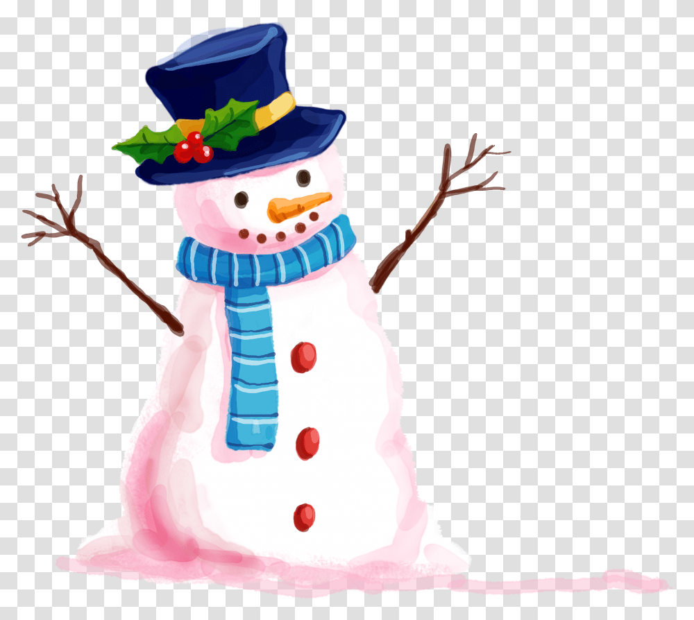 Drawn Snowman Winter Snowman, Nature, Outdoors Transparent Png