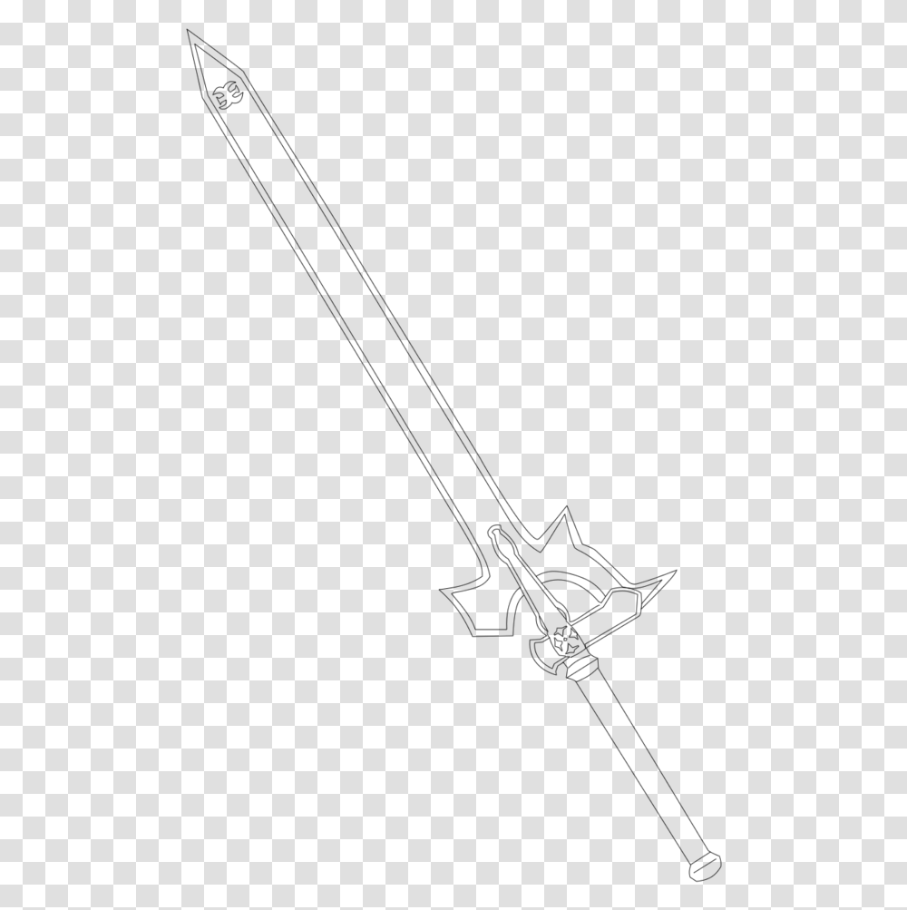 Drawn Sword Elucidator Technical Drawing, Gray, World Of Warcraft Transparent Png