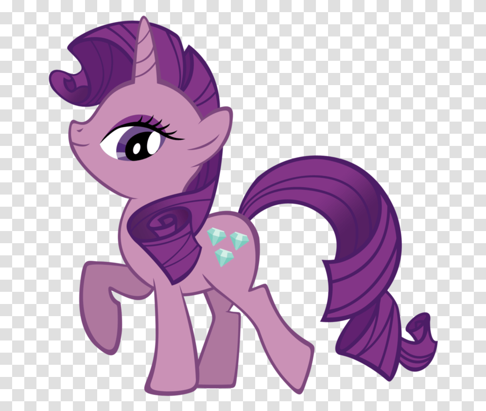 Drawn Unicorn Tiny Little Pony Characters, Purple, Toy Transparent Png