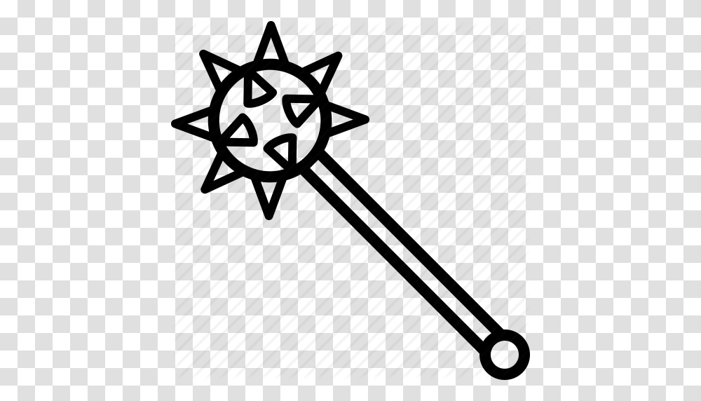 Drawn Weapon Mace, Emblem Transparent Png