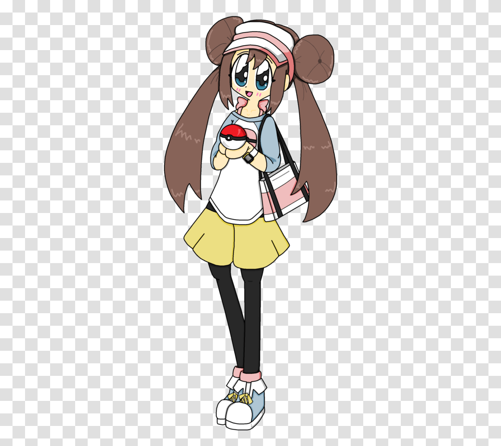Drawn Woman Pokemon Pokemon Black And White 2 Female Fictional Character, Person, Clothing, Coat, Performer Transparent Png