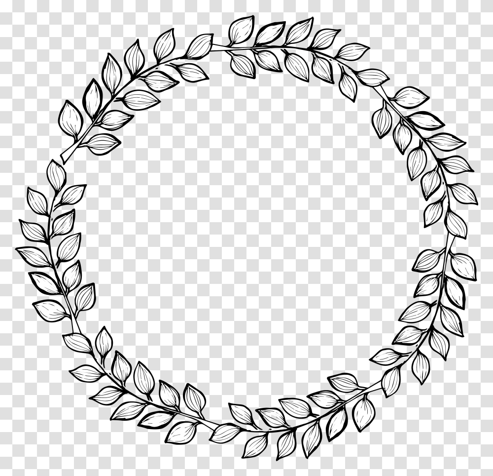 Drawn Wreath Background Hand Drawn Leaf Wreath, Bracelet, Jewelry, Accessories, Accessory Transparent Png