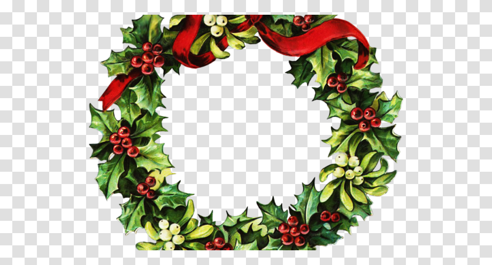 Drawn Wreath Christmas, Floral Design, Pattern Transparent Png