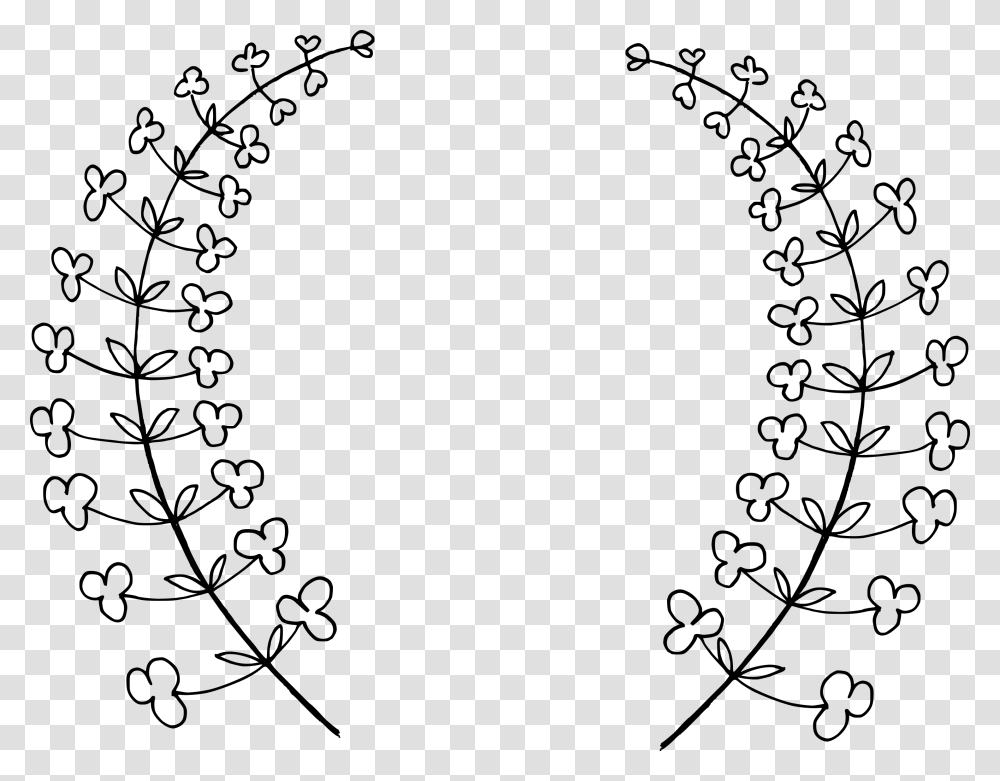 Drawn Wreath Vector 6 Vector Wreath Svg, Gray, World Of Warcraft Transparent Png