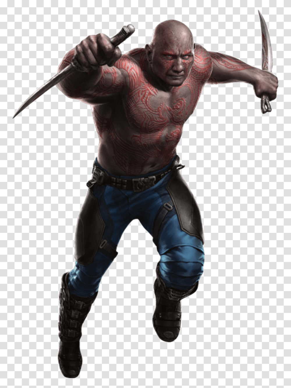 Drax Guardians Of The Galaxy Avengers Infinity War Drax, Ninja, Person, Duel, Hand Transparent Png