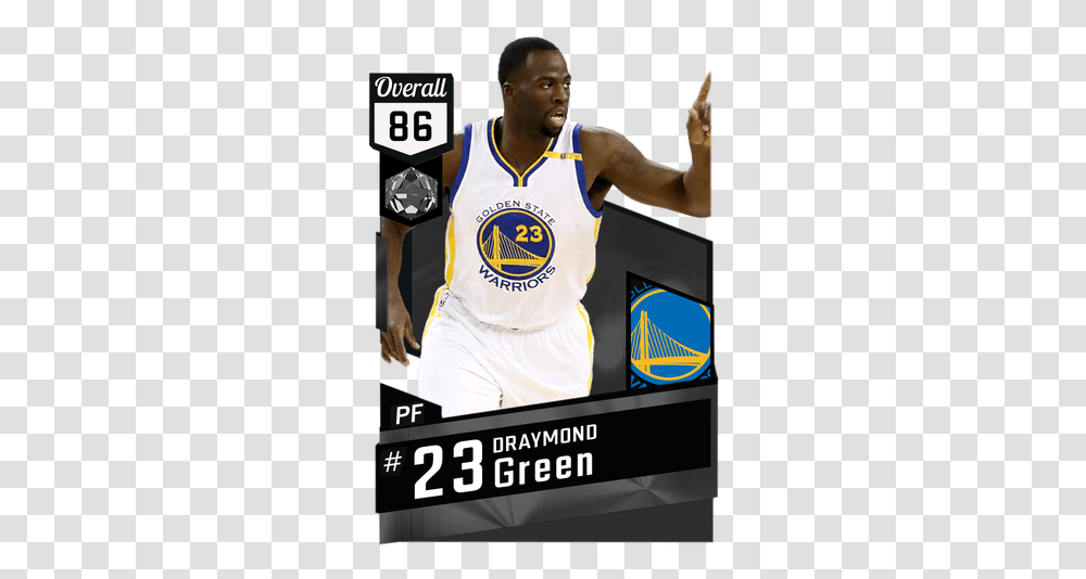 Draymond Green 86 Nba 2k17 Myteam Onyx Card 2kmtcentral Dwight Howard 2k Rating, Person, People, Sport, Word Transparent Png