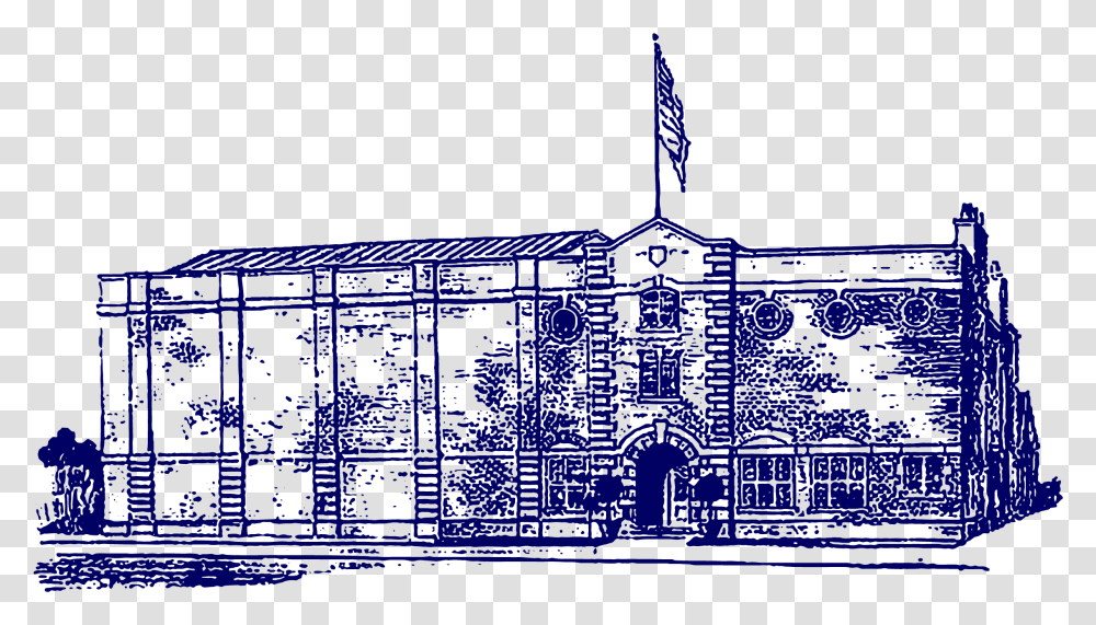 Drcc Blue Building Illustration, Gate, Plan, Plot, Diagram Transparent Png