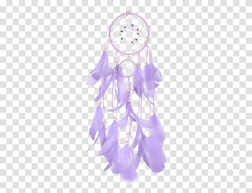 Dream Catcher Led Light String Decoration Girl Student Illustration, Purple, Floral Design, Pattern Transparent Png