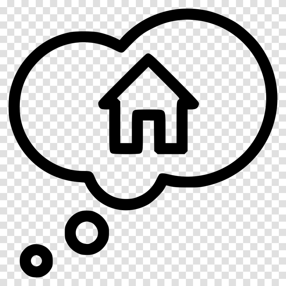 Dream Dream House Icon, Stencil, Logo, Trademark Transparent Png