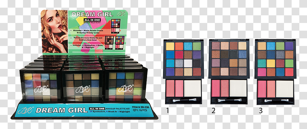 Dream Girl All In One Makeup Palette Eye Shadow, Person, Human, Cosmetics, Paint Container Transparent Png