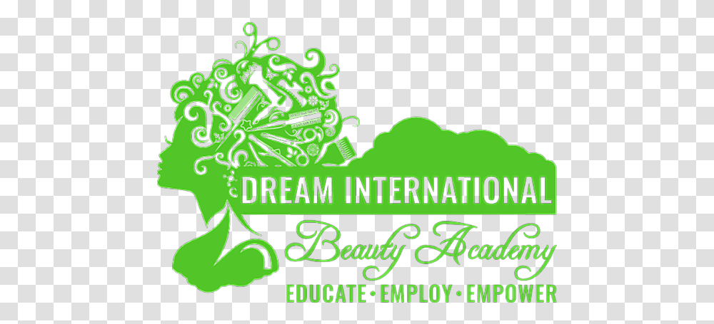Dream International Beauty Academy Beauty Salon Hairstylist Svg, Text, Green, Outdoors, Sea Transparent Png