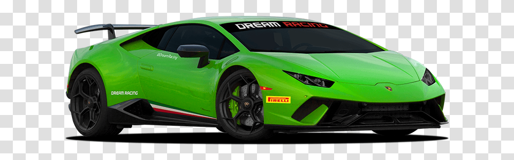 Dream Racing Driving Experience Lamborghini Green Race Cars, Vehicle, Transportation, Automobile, Wheel Transparent Png