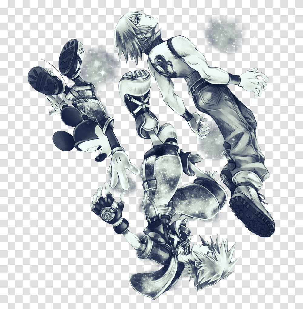 Dream Sora Kingdomhearts Riku Mickey Mickeymouse Ddd Kingdom Hearts 3ds Cover, Person, Graphics, Ice, Crystal Transparent Png
