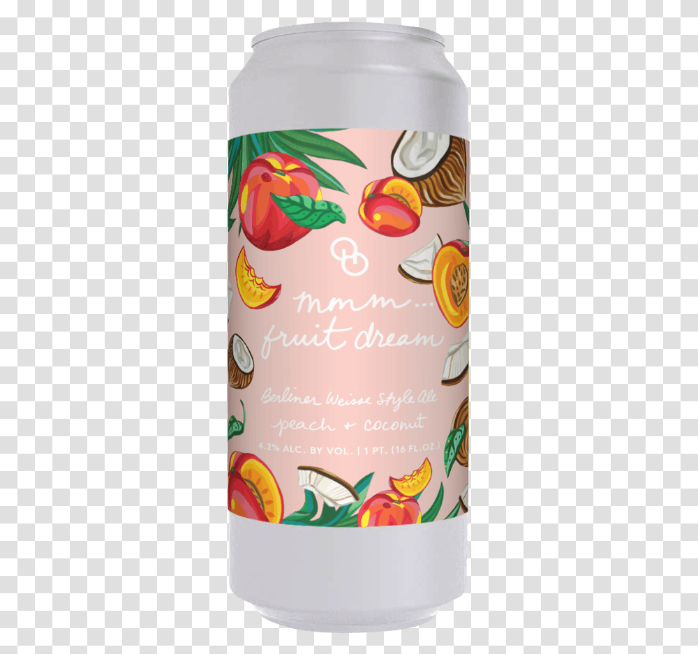 Dream W Peach And Coconut Other Half Brewing Water Bottle, Label, Text, Mail, Envelope Transparent Png
