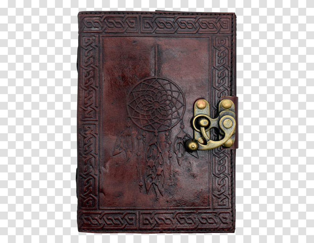 Dreamcatcher Embossed Leather Journal Carving, Door, Rug, Bronze, Handle Transparent Png