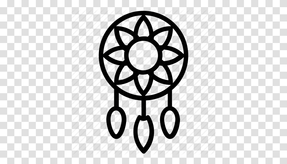Dreamcatcher Feather Chimes Hanging Decorations Wind Bells, Chair, Furniture, Stencil Transparent Png