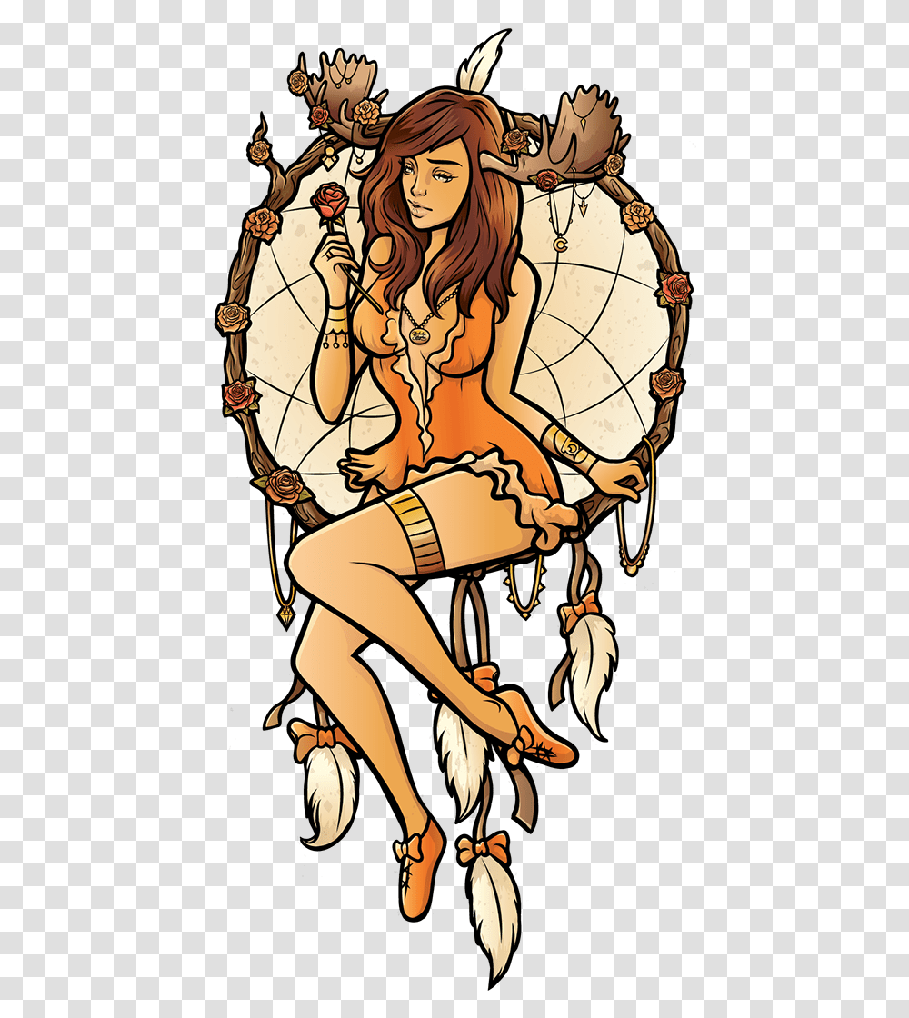 Dreamcatcher Girl Art, Person, Human, Sport, Sports Transparent Png