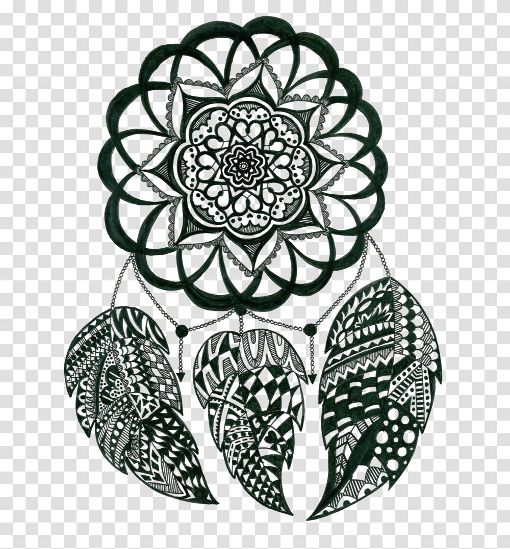 Dreamcatcher Illustration, Ornament, Pattern, Fractal, Rug Transparent Png