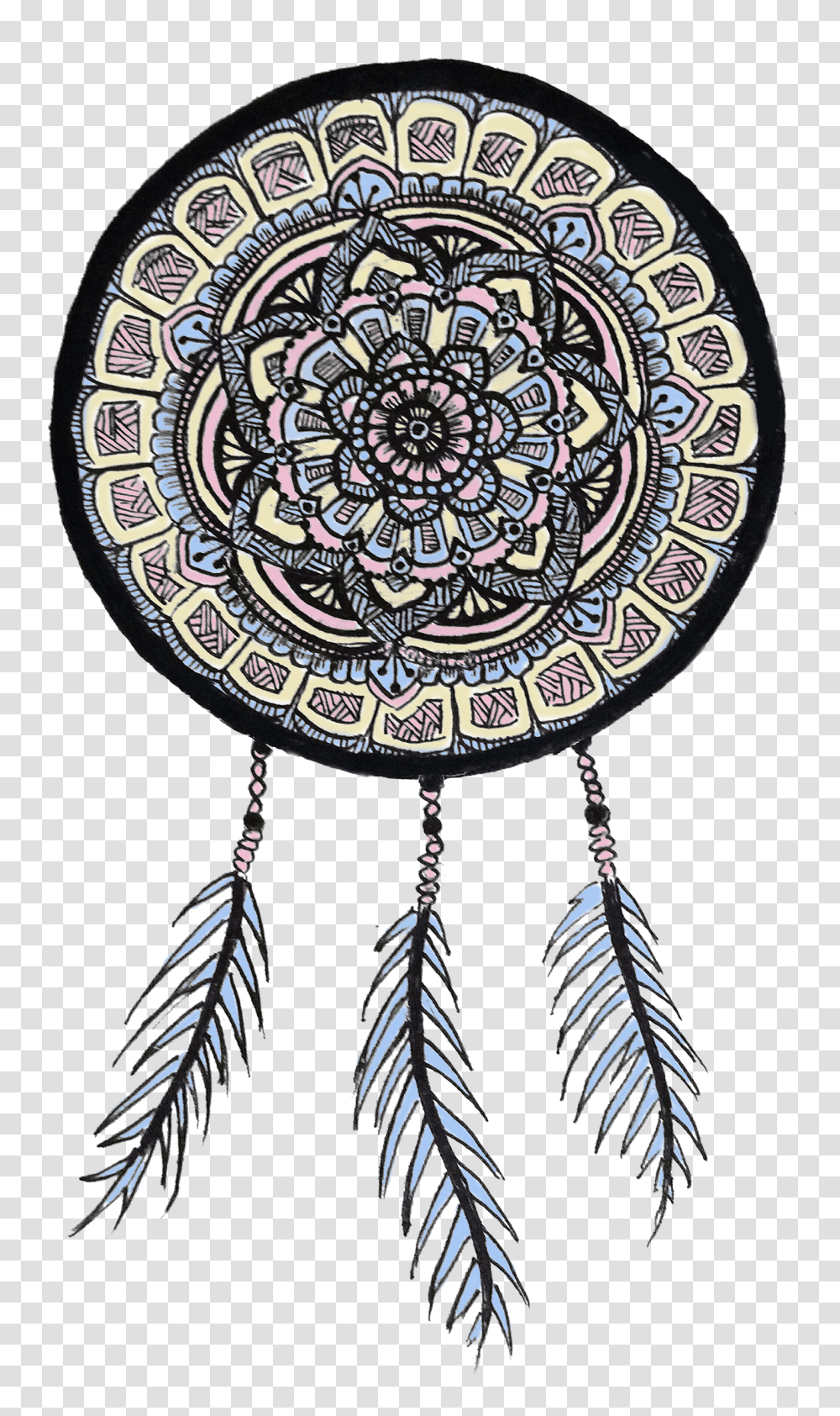 Dreamcatcher Pastel Tee Pique Studios Circle, Doodle, Drawing, Art, Pattern Transparent Png