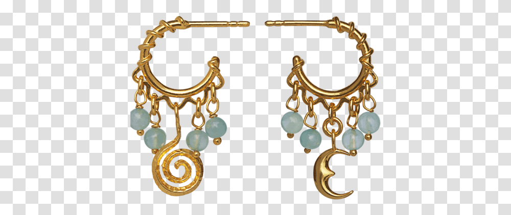 Dreamcather Aquamarine Spiral Moon Maanesten Dreamcatcher Confidence Earrings, Accessories, Accessory, Jewelry, Necklace Transparent Png