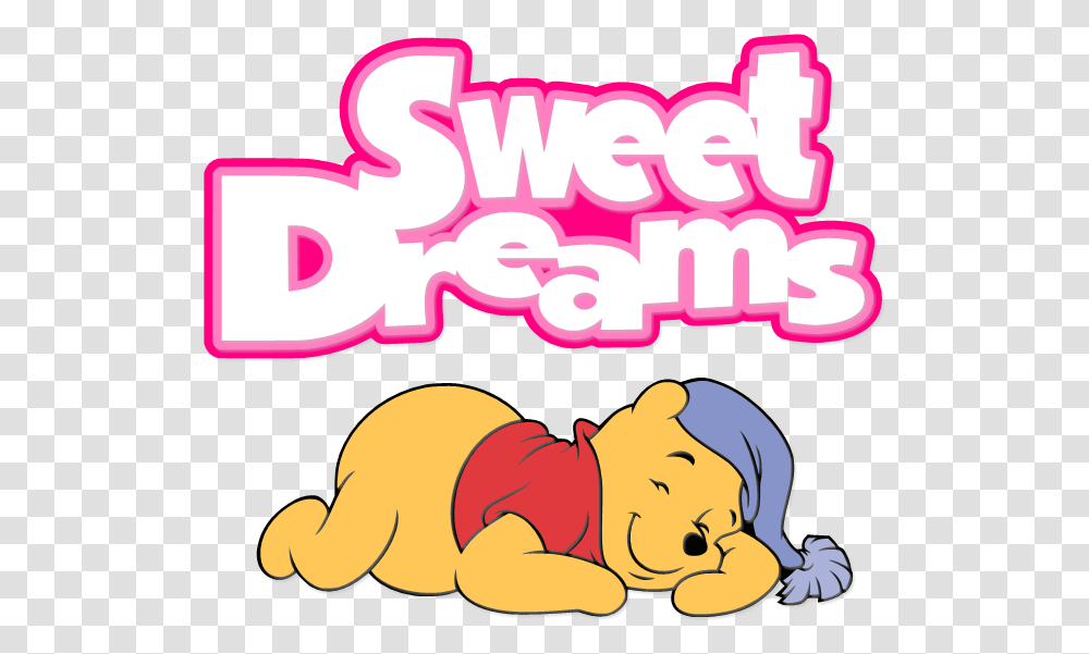 Dreams Clipart Sweet Sweet Dreams Winnie The Pooh, Label, Food, Plant Transparent Png