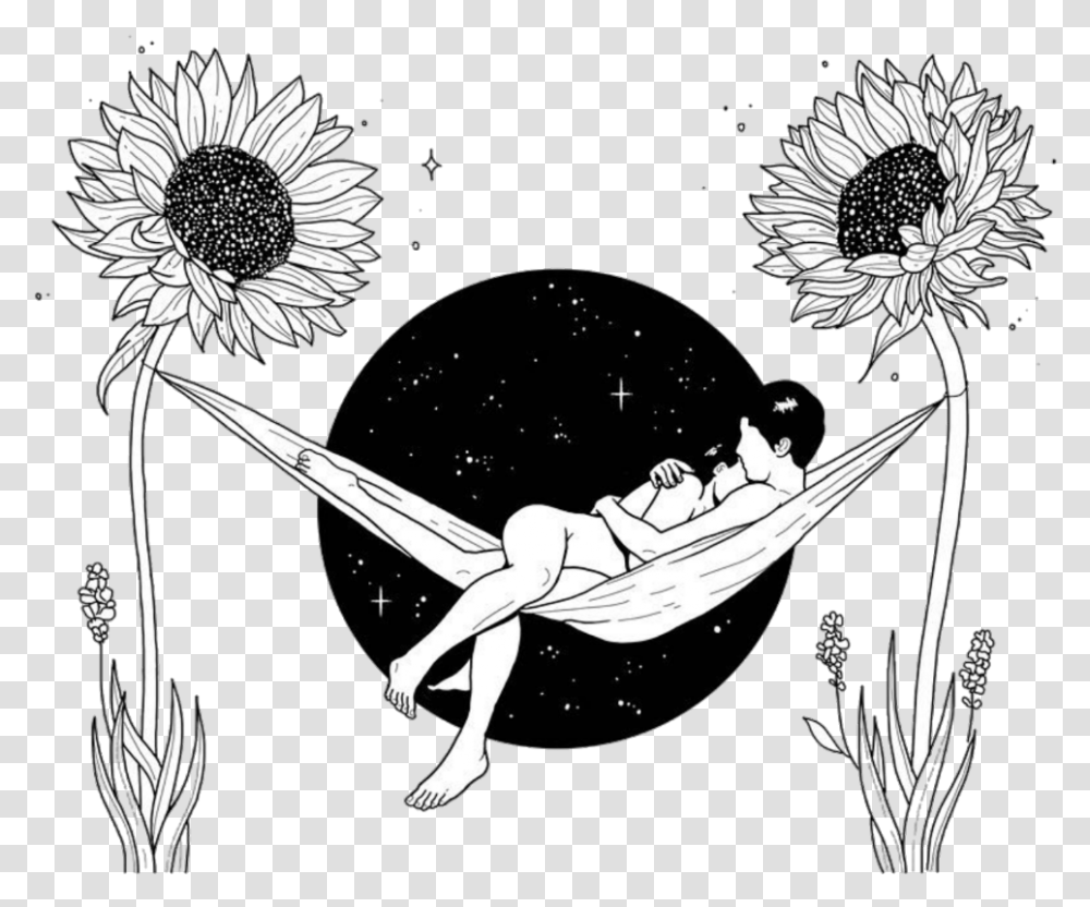 Dreams Drawing Tattoo Love Flowers Illustration Abstract Sketches, Furniture, Hammock, Bow, Daisy Transparent Png