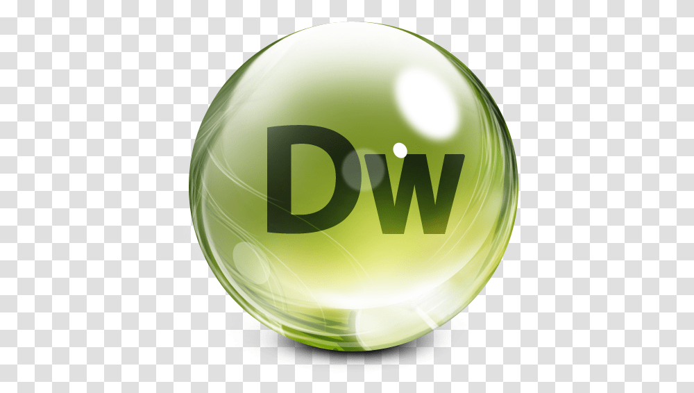 Dreamweaver Icon Myiconfinder Logo Adobe Dreamweaver Cs6, Green, Sphere, Helmet, Clothing Transparent Png