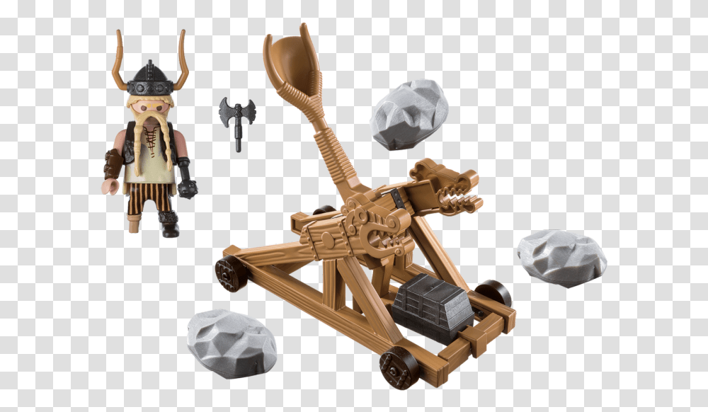 Dreamworks Dragons Gobber With Catapult Playmobil 9245, Toy, Machine, Spoon, Cutlery Transparent Png